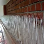 polycarbonate spikes on wall