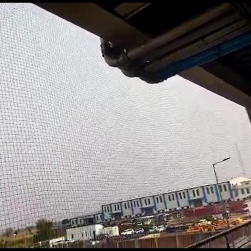 anti bird netting done at Knorr Palwal by Av Global Services