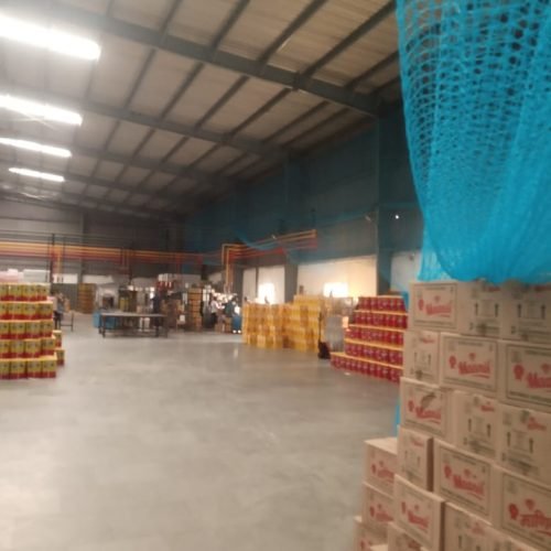 bird net installation at warehouse