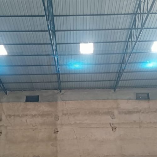 bird net installation done in Jalalabad at Mutneja rice mill